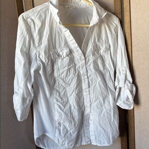 FINAL MARKDOWN Cavalini Crisp White Shirt medium